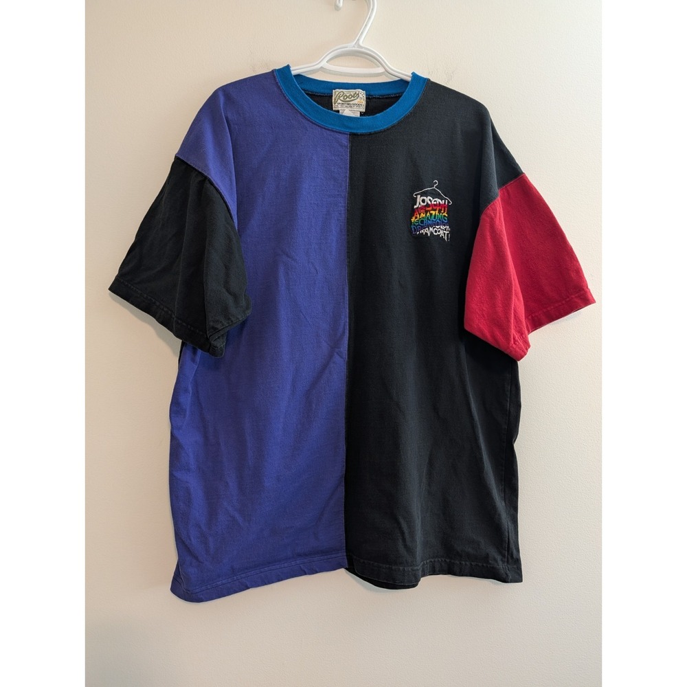 Vintage Joseph and the Amazing Technicolor Dreamcoat Musical Colorblock XL Shirt